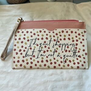 Like New Polka Dot Wristlet with” I’d quit shopping, but I’m not a quitter